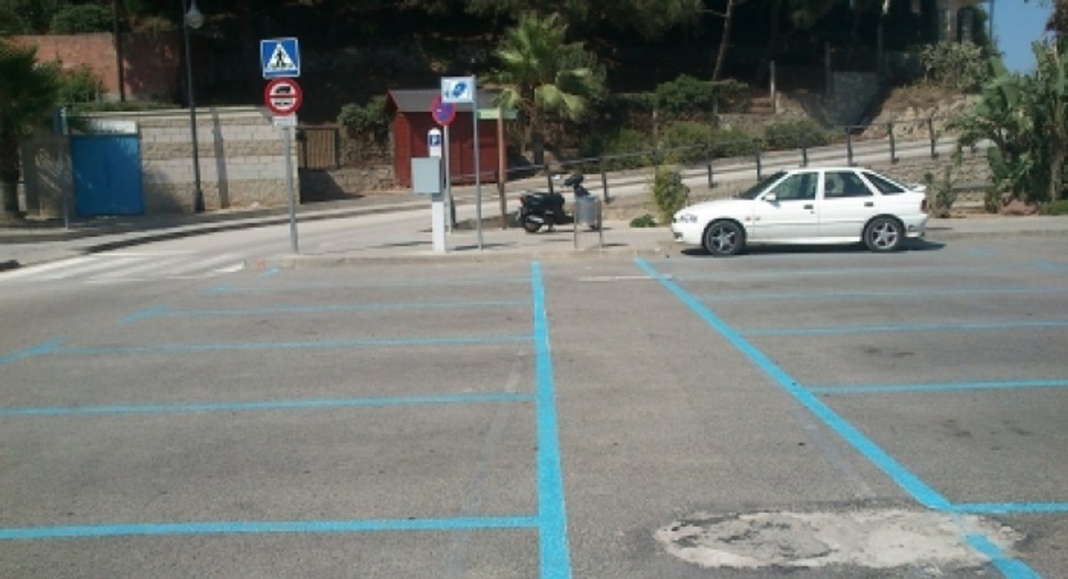 La zona blava ha tingut pocs cotxes a l'agost 