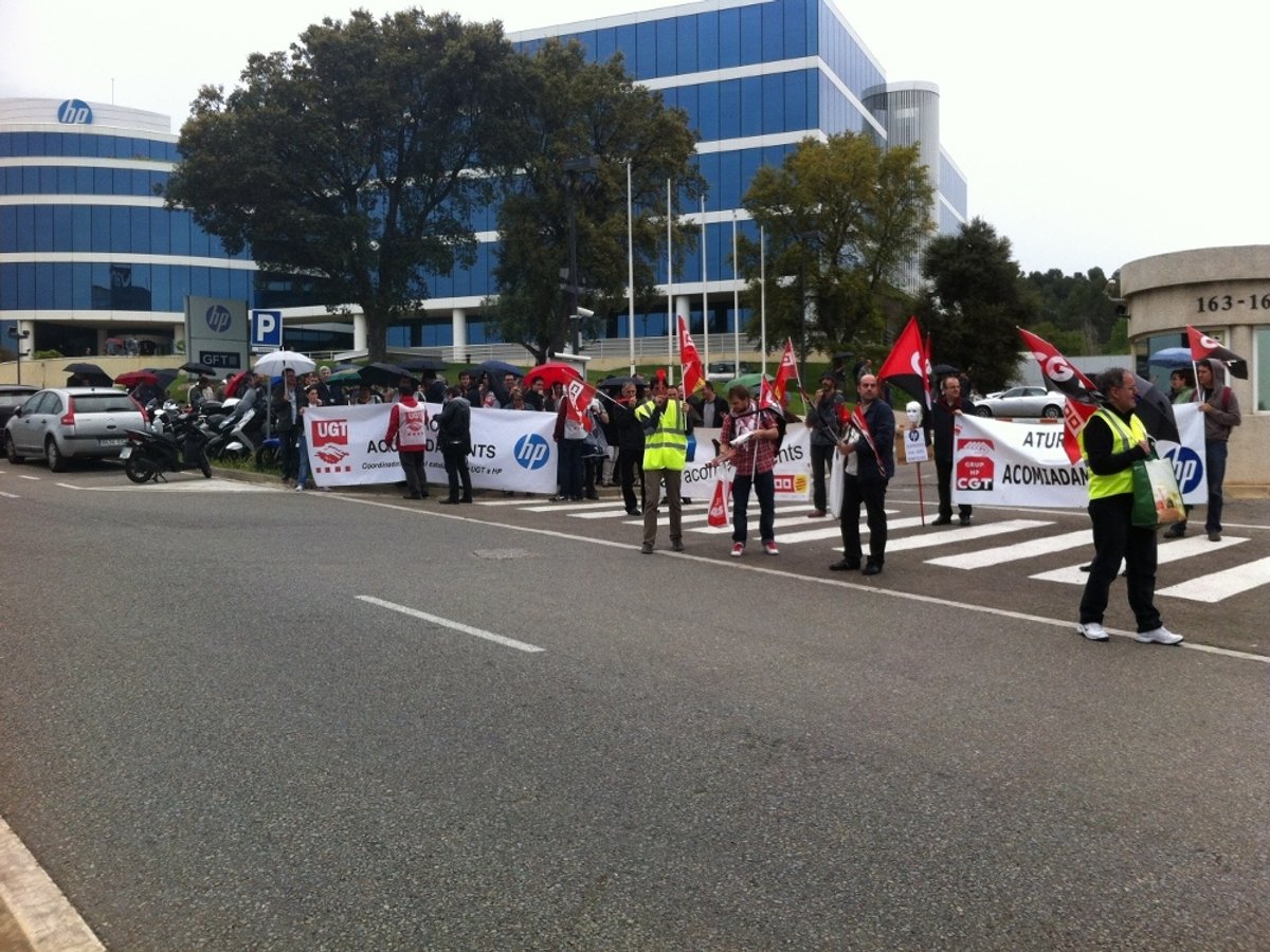 La protesta d’aquest dimarts / Foto: Cugat.cat