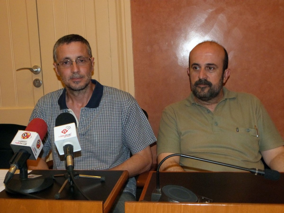 Els regidors d'ACR, Agustí Martínez i Vicenç Rabadan