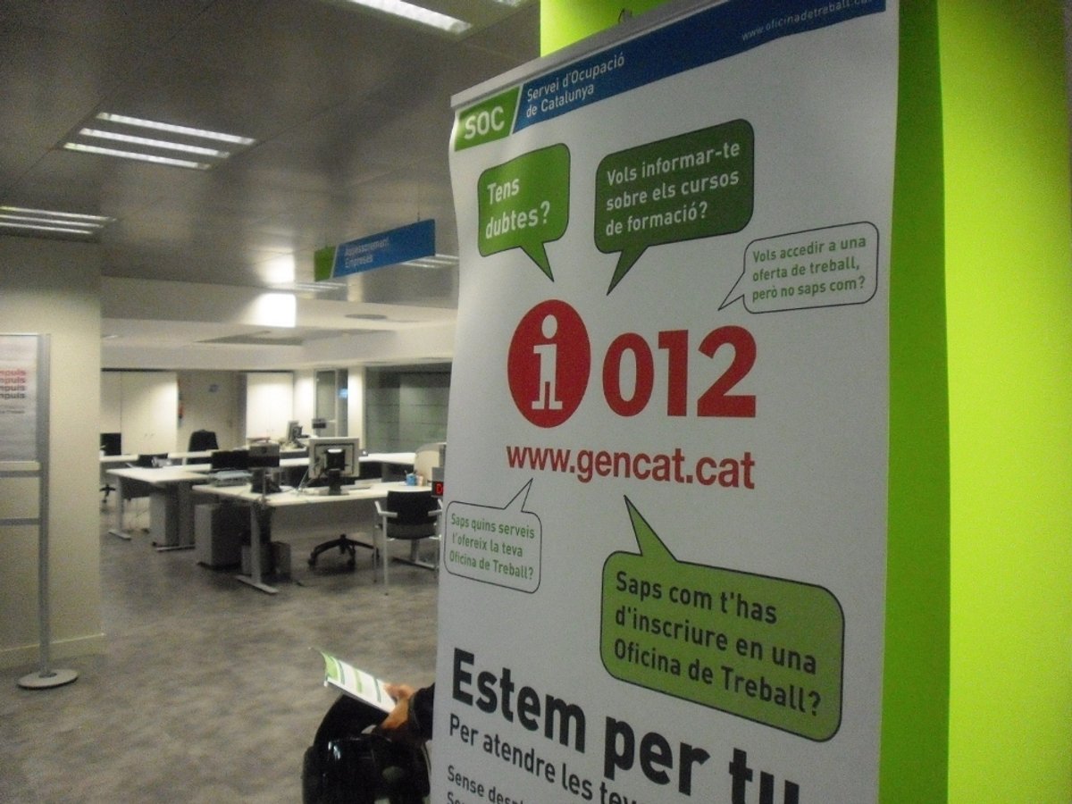 L'Oficina de Treball de la Generalitat de la nostra ciutat. Foto: Arxiu