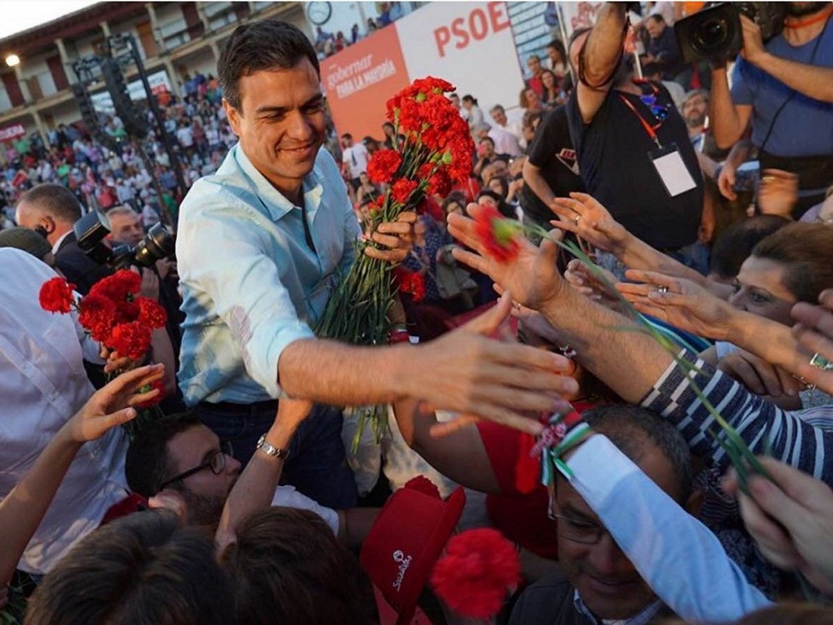 Suspès el míting de Pedro Sánchez