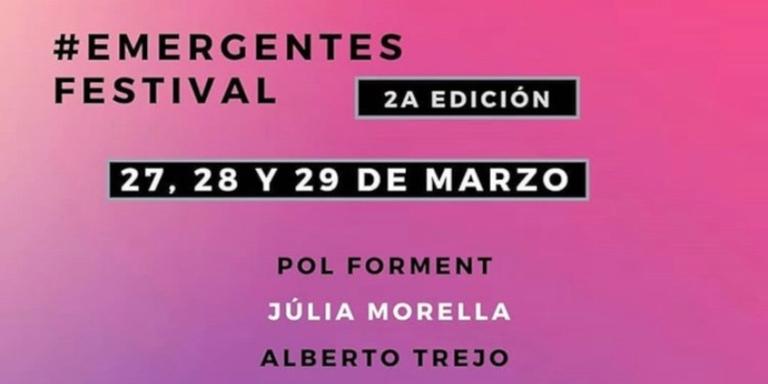 La 2a edici\xf3 de l\u2019#EmergentesFestival d\u2019aquest cap de setmana tamb\xe9 inclour\xe0 poesia