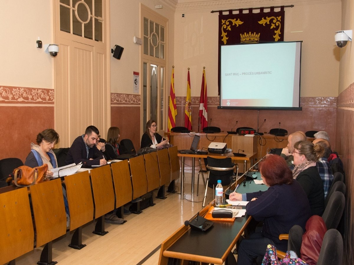 Reunió amb els veïns de Sant Muç al febrer de 2017 