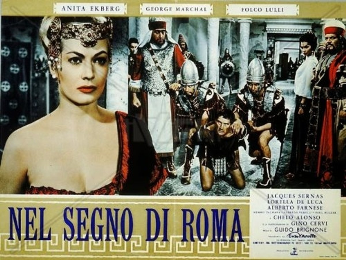 Un cartell del film "Sota el signe de Roma" (cedit)