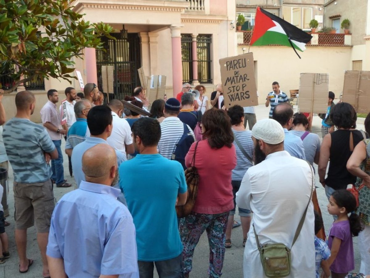 Una de les protestes anteriors convocades per Rubí Solidari