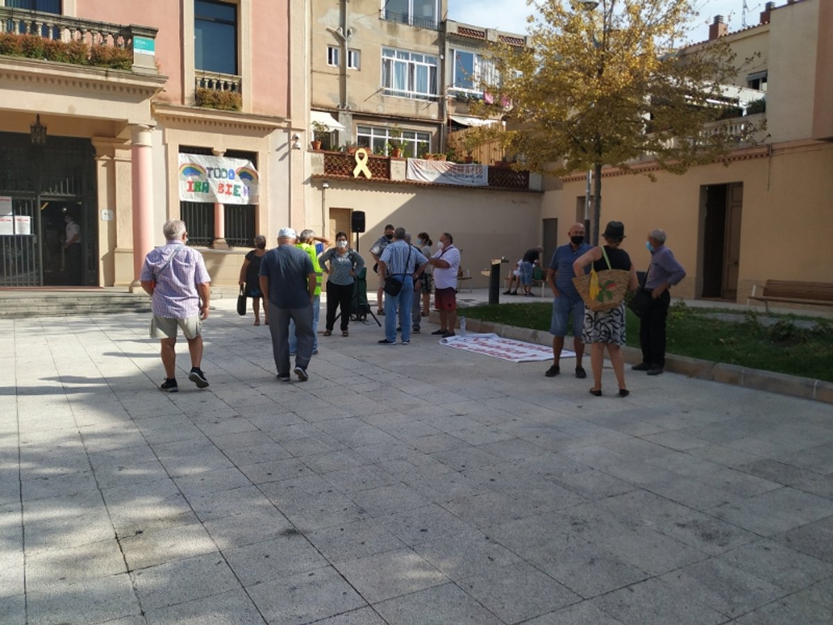Primera assemblea del mes de setembre a la plaça Pere Aguilera
