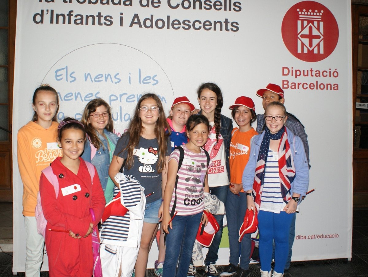 Els deu nens i nenes del Consell dels Infants /foto: Ajuntament Rubí