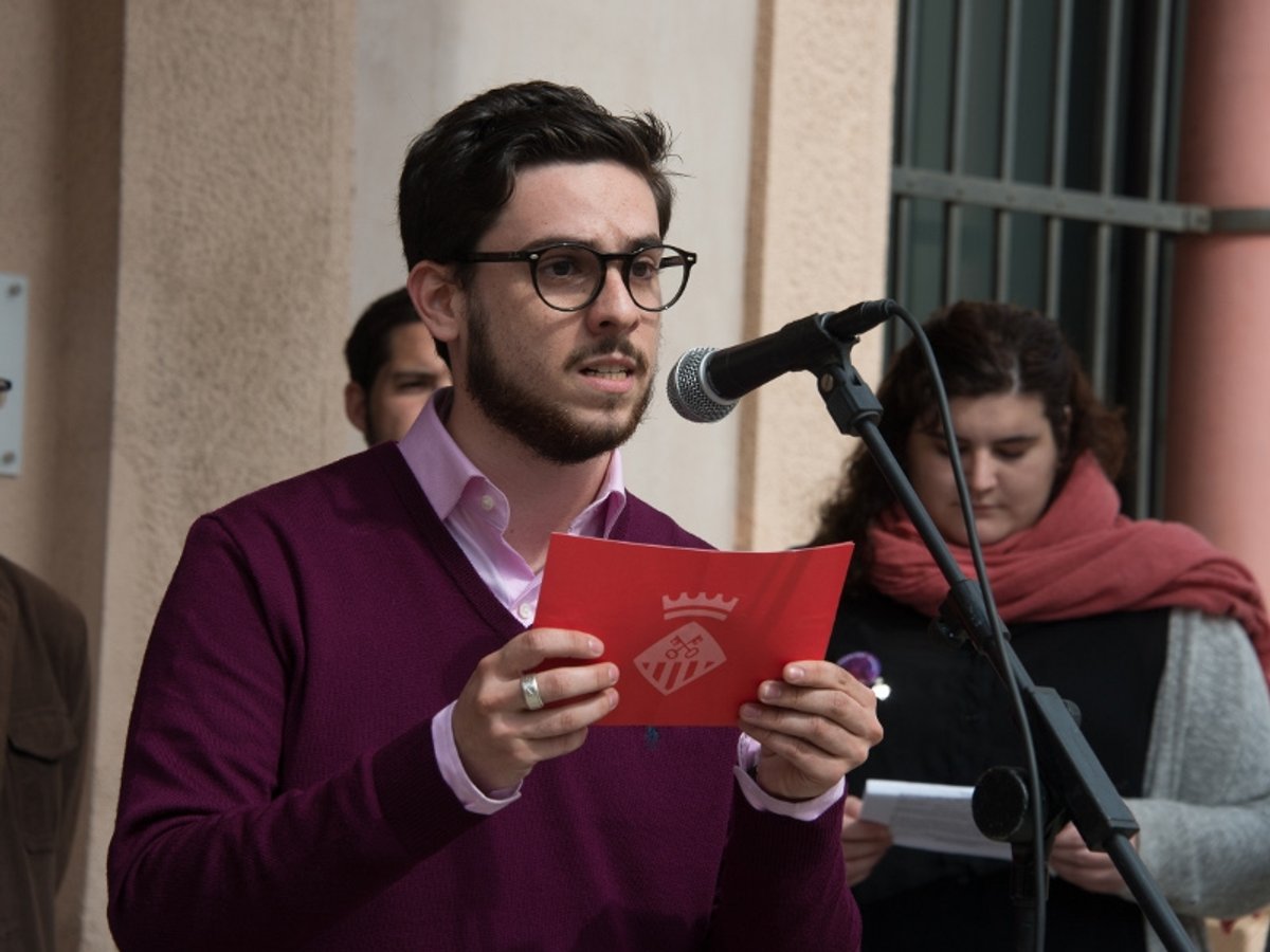 Eric Laserna en un acte a l'Ajuntament. Foto: C's Rubí