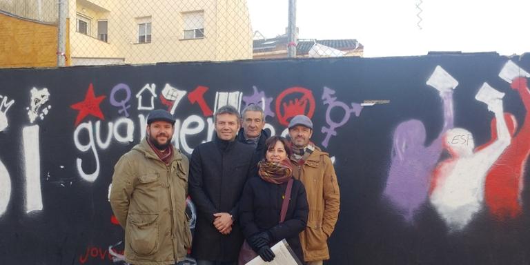 ERC denuncia als Mossos la desaparició de la pancarta que hi havia al solar del Centre Republicà