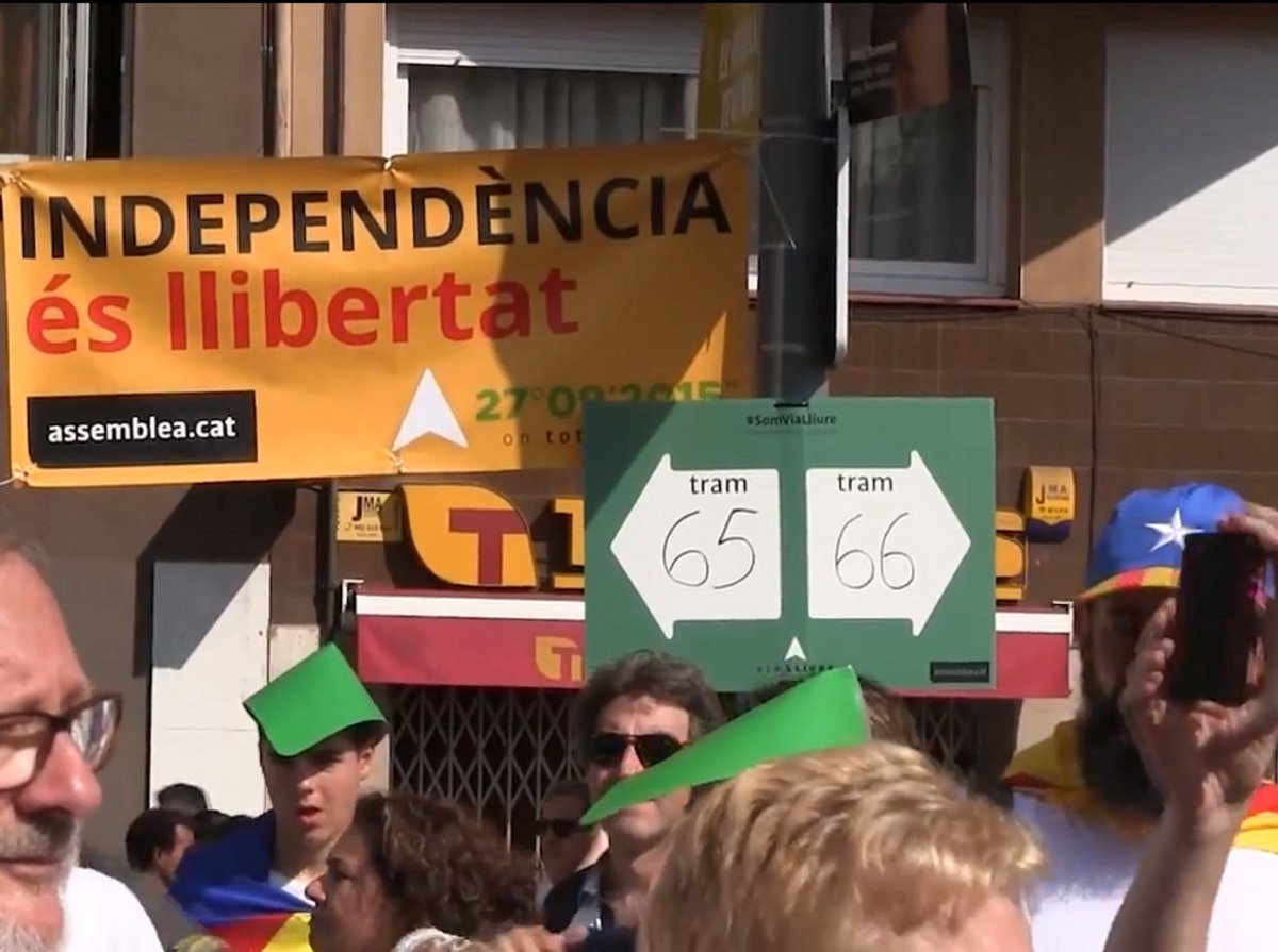 Un dels moments de la Viu Lliure del passat 11 de Setembre.