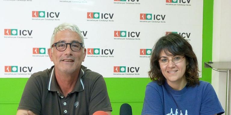 Garcia i Capolat, d'ICV, signen el manifest comarcal per la democràcia, la llibertat i la convivència