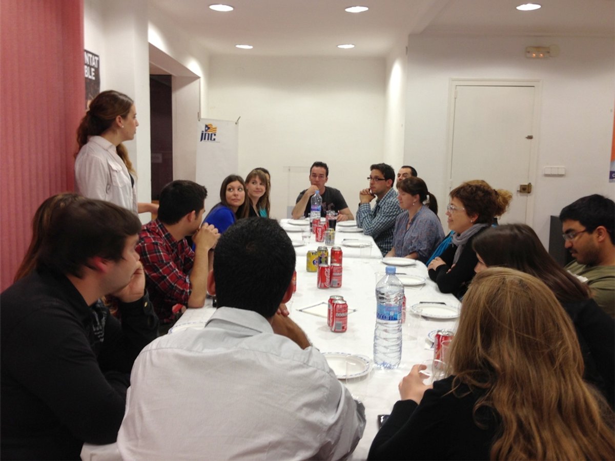 Un moment del sopar-tertúlia /foto: CDC