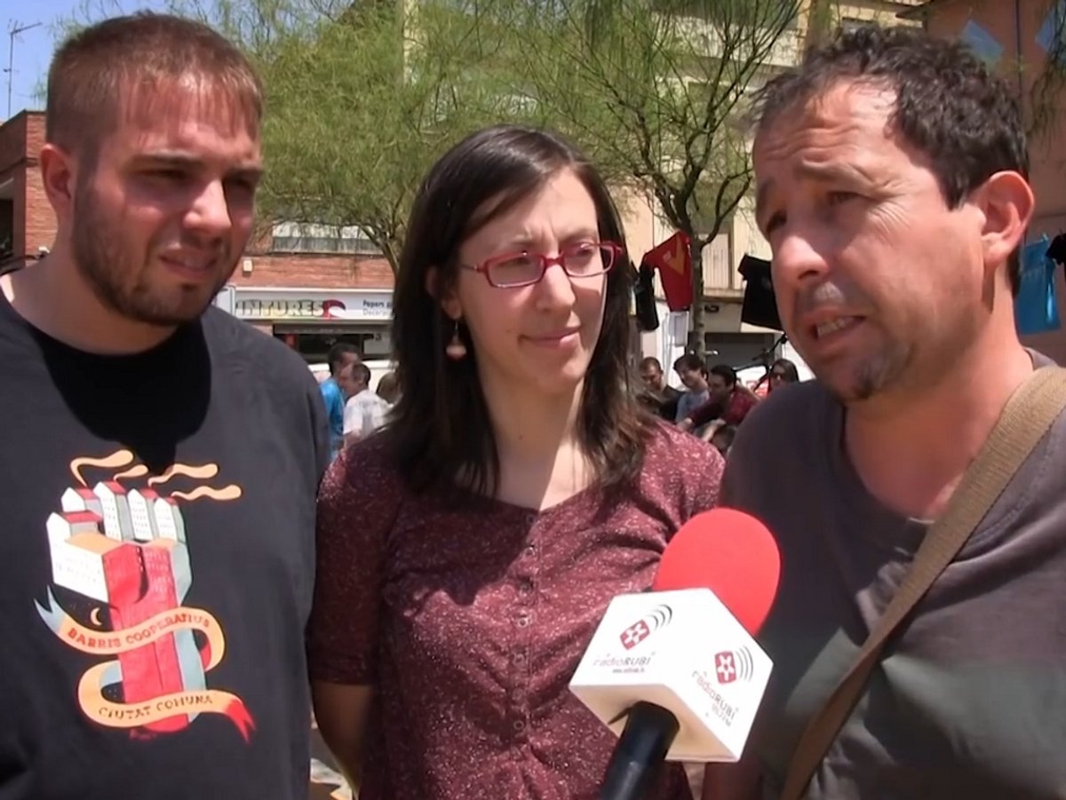 Els tres regidors de l'AUP. Foto: Arxiu