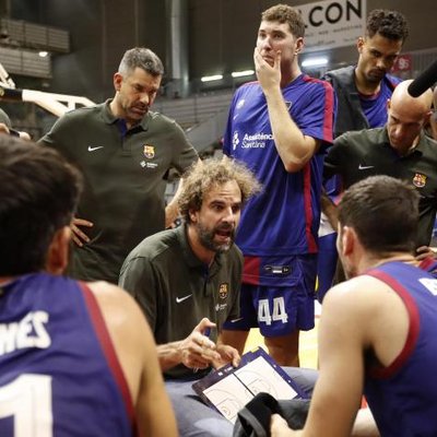 Roda de premsa postpartit de Roger Grimau (Barça-Virtus)