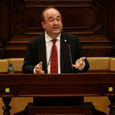 Miquel Iceta: “Demano que acabem aquesta legislatura amb la màxima dignitat possible”