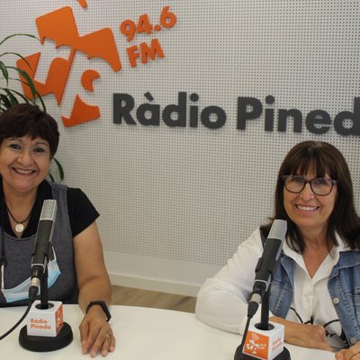 Tere Terán, presidenta del Menjador Social i Pilar Ruiz dels Amics de la Música