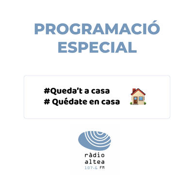 Programació Especial Queda't a Casa