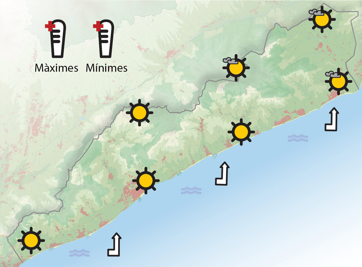 Aquest divendres continuarà l'ambient assolellat