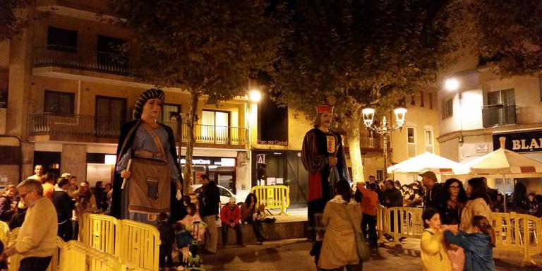 Els gegants reben la castanya d'or d'enguany