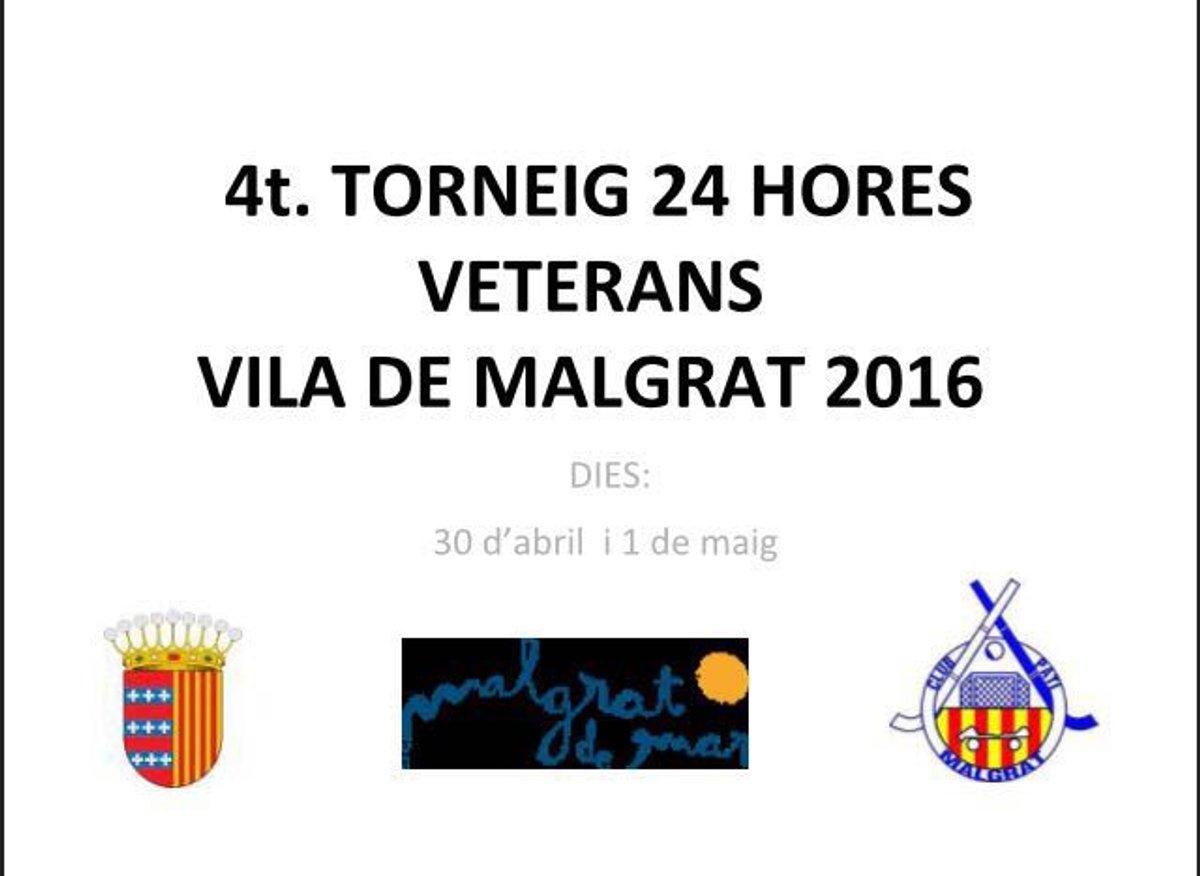 8 equips participaran al 4t Torneig 24 hores de Veterans d'hoquei