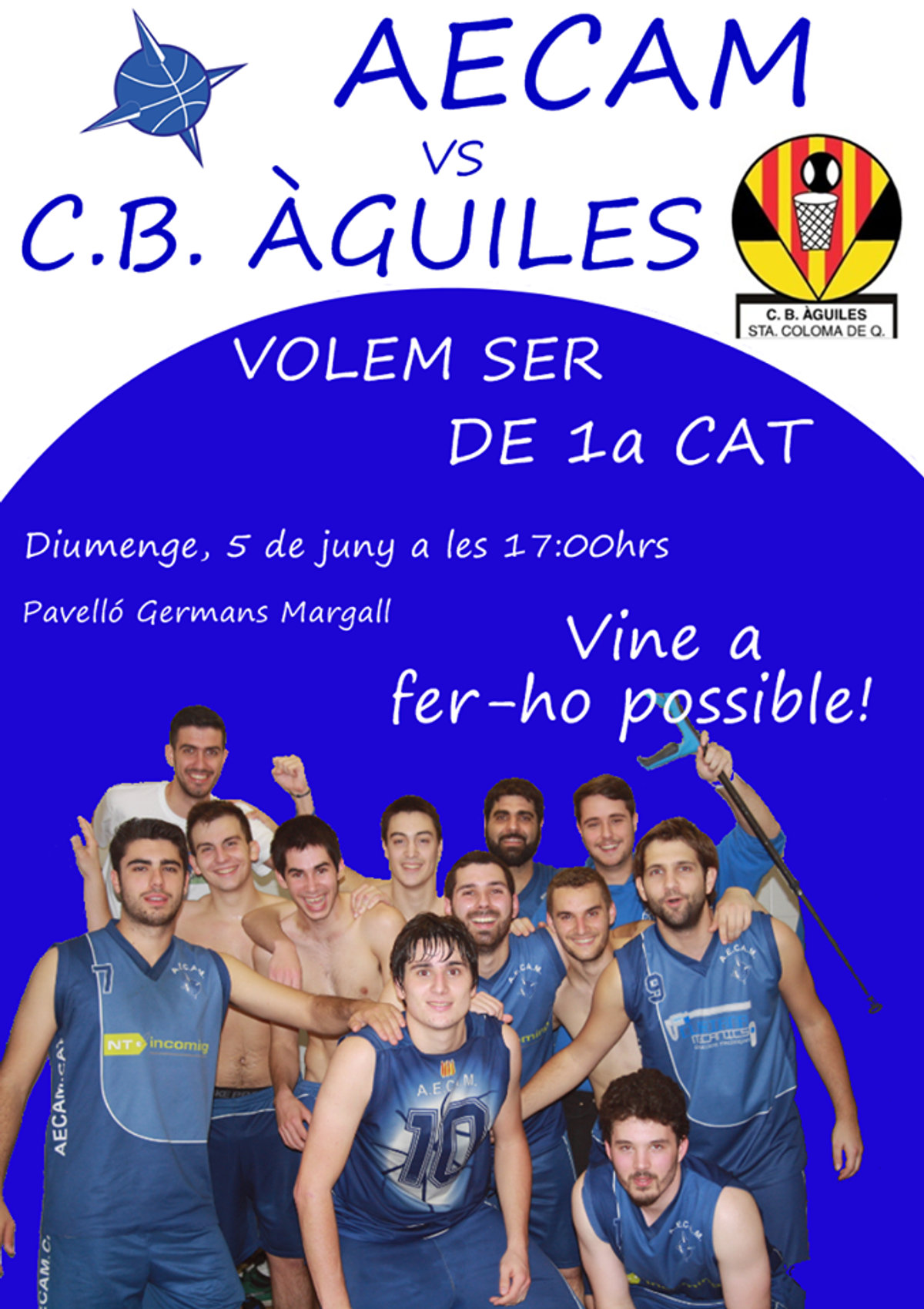 El primer equip de l'AECAM es juga l'ascens a casa aquest diumenge
