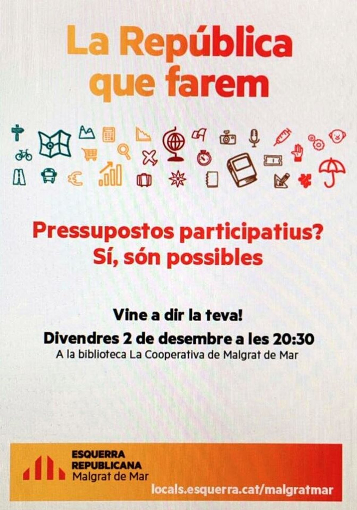 ERC qüestiona la necessitat d'un Reglament de Participació Ciutadana per a fer uns pressupostos participatius al 2017