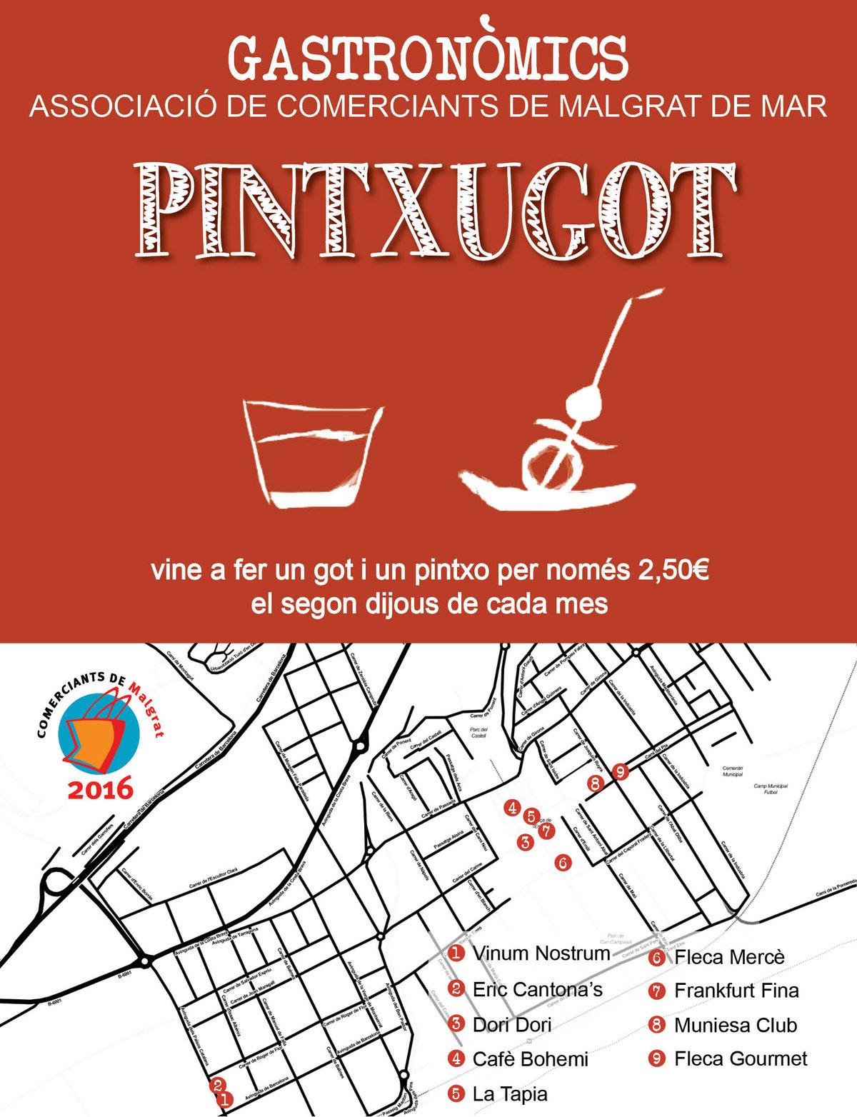 3 fleques s'afegeixen a la segona edició del 'Pintxugot'