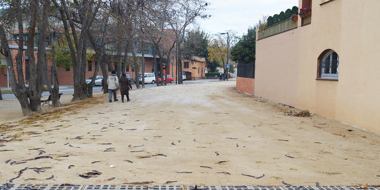 Finalitzen les obres de condicionament de la riera a Can Feliciano