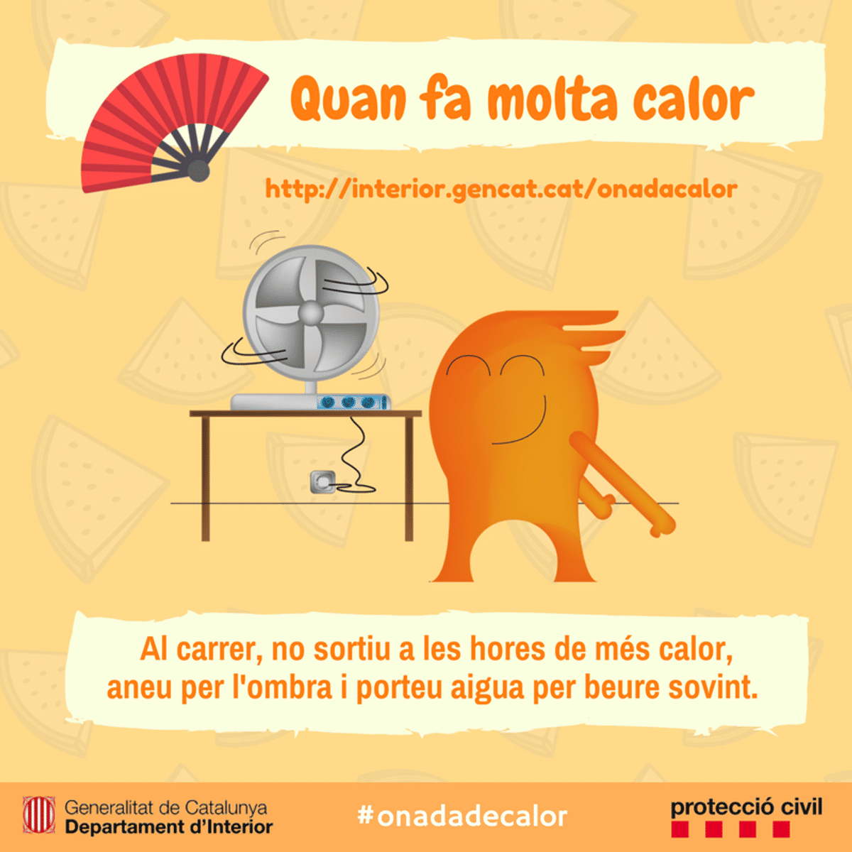 Protecció Civil demana precaució davant l'onada de calor que ens afectarà fins aquest dissabte