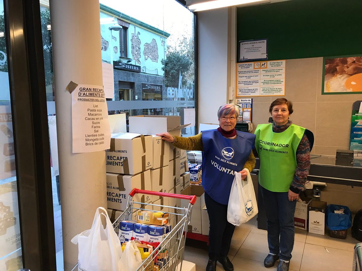 El Gran Recapte recull 13.000 quilos d’aliments a Malgrat de Mar