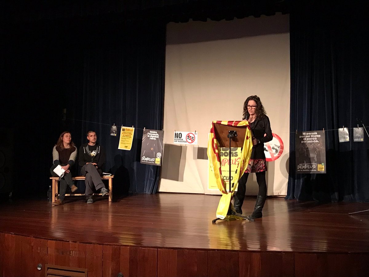 Núria Casajuana (CUP): "Hem de trencar amb el Règim del 78 i alliberar-nos"