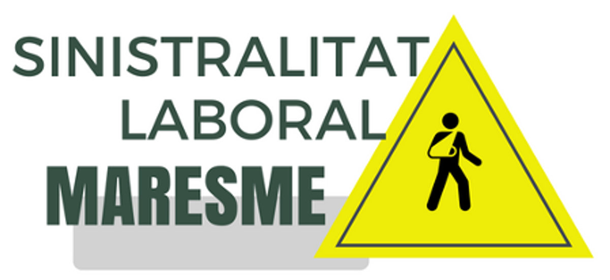 La sinistralitat laboral al Maresme baixa un 2,5% però continua per sobre de la mitjana catalana