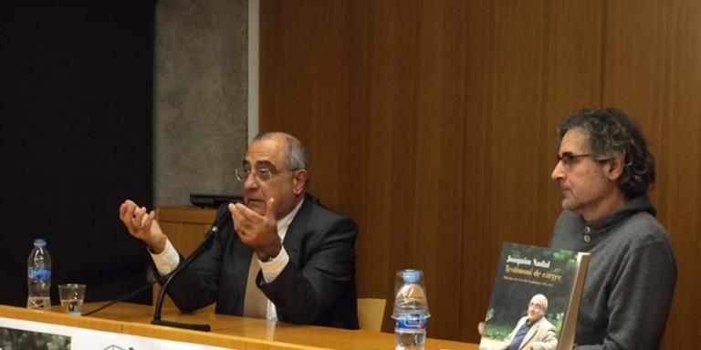 Joaquim Nadal ha presentat el seu llibre "Testimoni a càrrec" a la biblioteca La Cooperativa