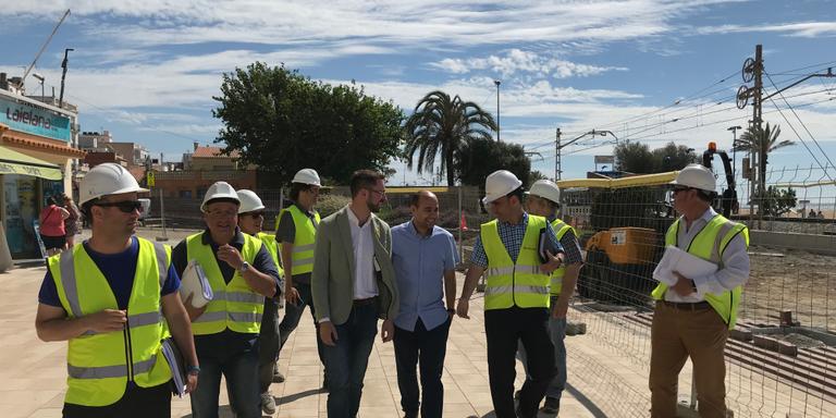 [ÀUDIO] El nou govern ha visitat les obres del Passeig Marítim per valorar l'estat del projecte