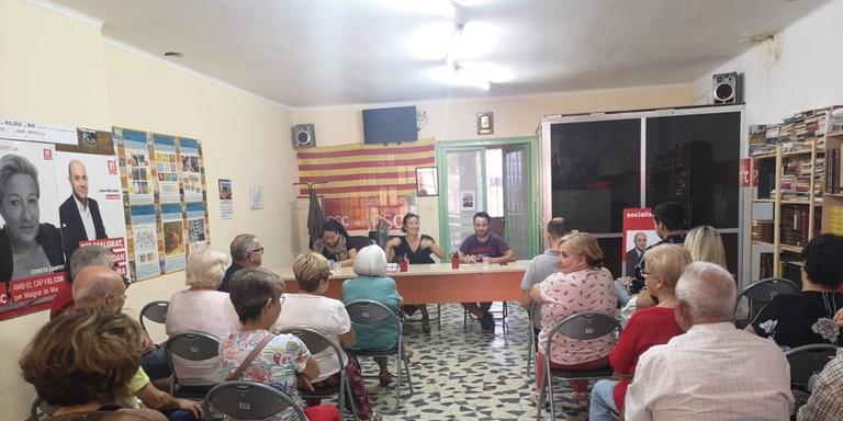 [ÀUDIO] El PSC fa balanç dels primers mesos al govern de Malgrat de Mar davant la seva militància