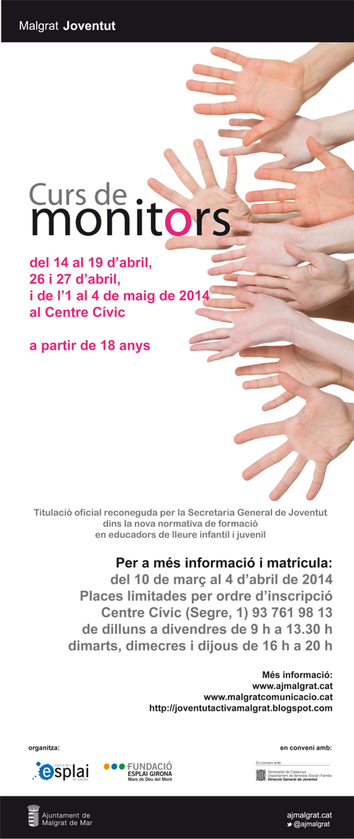 Joventut obre les inscripcions per al Curs de Monitors