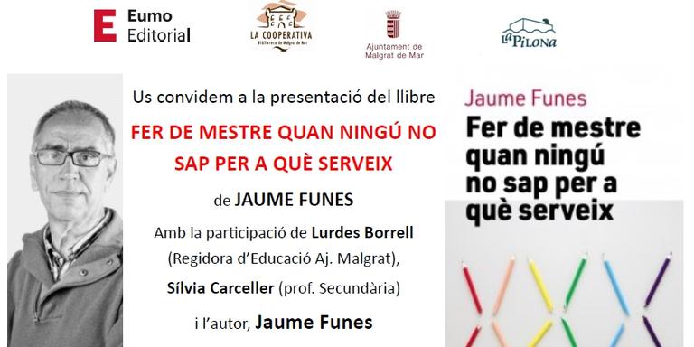 [ÀUDIO] Jaume Funes presentarà el seu darrer llibre a la biblioteca aquest dissabte