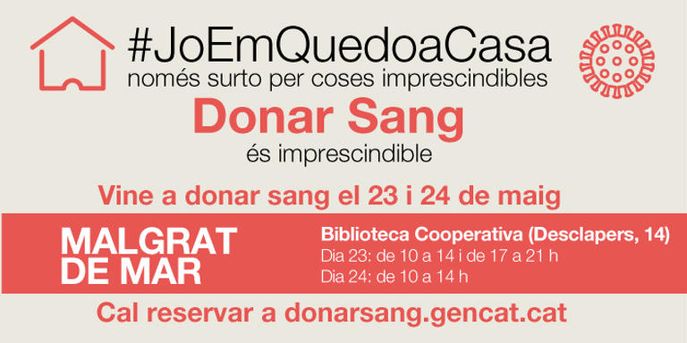 [ÀUDIO] Nova campanya de donació de sang a Malgrat de Mar