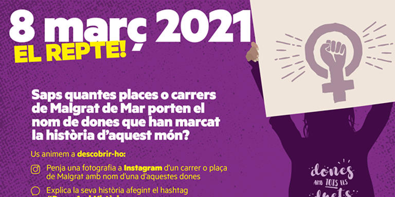 [ÀUDIO] ERC de Malgrat conclou el seu repte del 8M visualitzant que només 12 carrers de Malgrat estan dedicats a dones