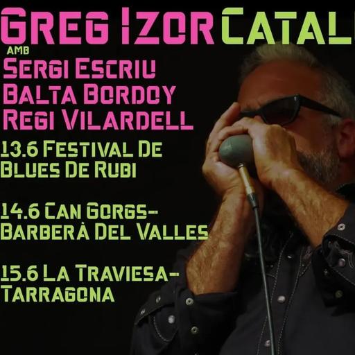 Greg Izor i la seva harmònica, a La Traviesa