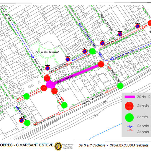Els trams finals dels carrers de Mar i Sant Elm estaran tallats al trànsit per obres fins aquest divendres