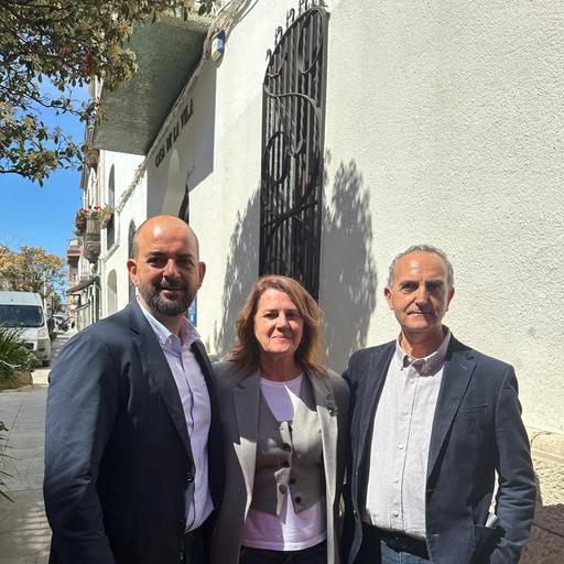 El diputat Juan Carlos Jerez i Xesco Gomar, diputat de la Diputació de Barcelona han visitat Malgrat de Mar