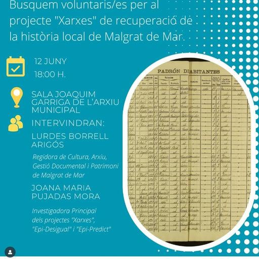 L’Arxiu Municipal inicia el projecte Xarxes per a recuperar la història local de Malgrat de Mar
