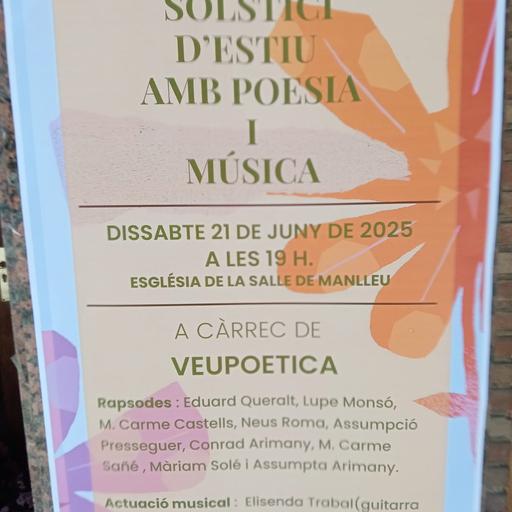 Veu poètica celebra el solstici d'estiu amb un concert