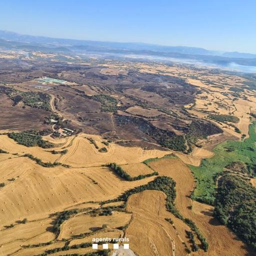 Els Bombers no confien poder controlar l'incendi de Torrefeta almenys fins al vespre