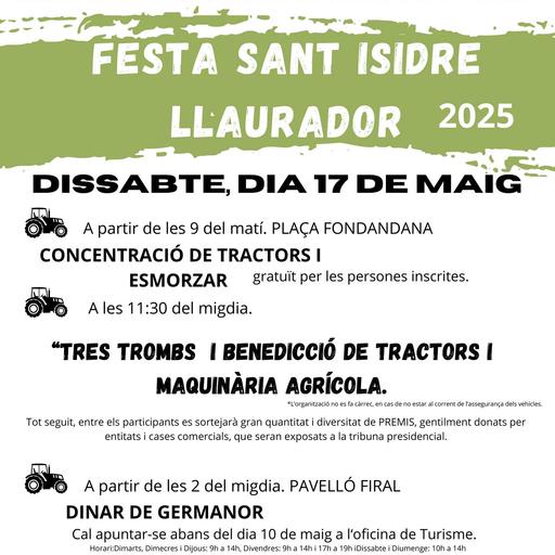 Agramunt celebra la festa de Sant Isidre Llaurador