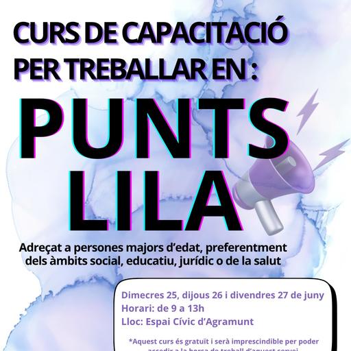Inscripcions obertes per un nou curs per treballar en Punts Lila