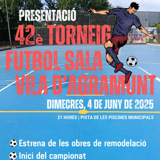 Arranca el 42è Torneig de Futbol Sala amb la inauguració de la remodelació de la pista esportiva