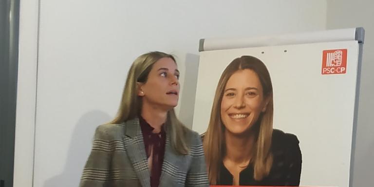 Darrer míting, PSC amb Eva Franch Cases.