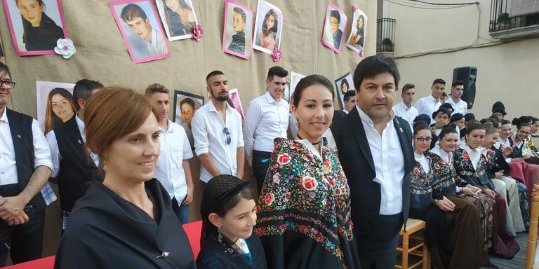 Ainoa Verge Guardiola i Mia Llorens Moya, pubilla i pubilleta de les festes majors de Santa Bàrbara.